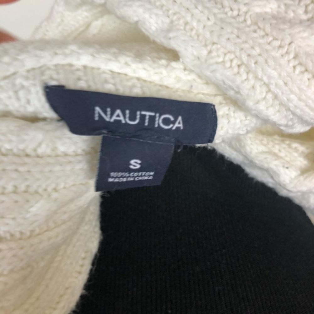 Nautica Women’s White Thick Knit Top Size S - Picture 4 of 4